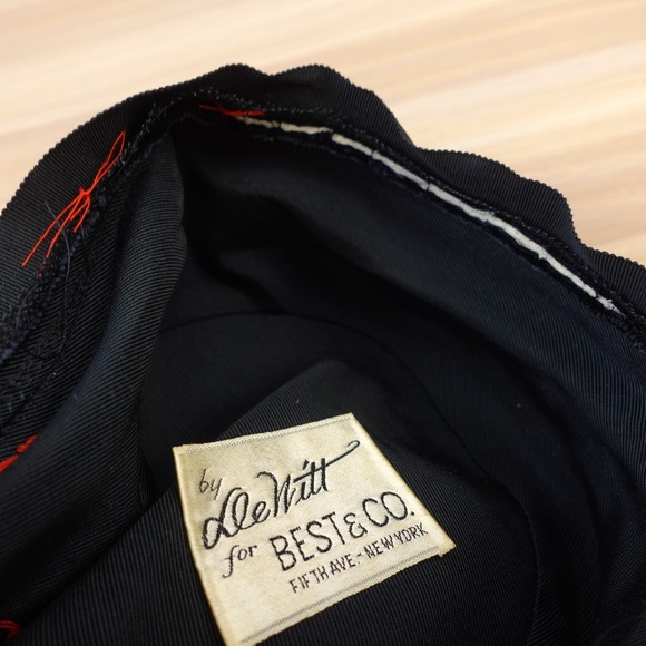 Vintage DeWitt Wide Brim Bucket Hat Black Floppy Whimsigoth Luxury BEST Co USA main image 6